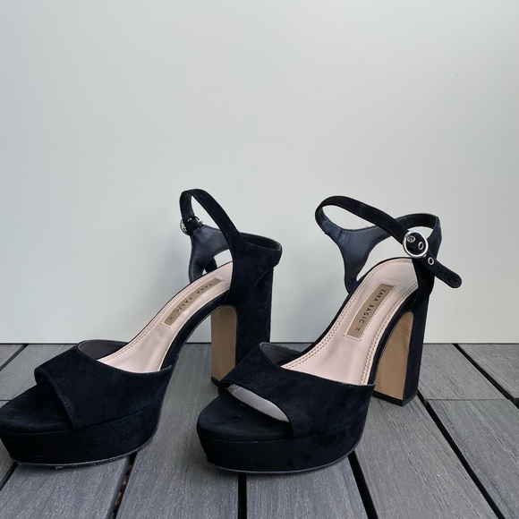 Zara black platform women’s size 38 (7.5) - Picture 7 of 7